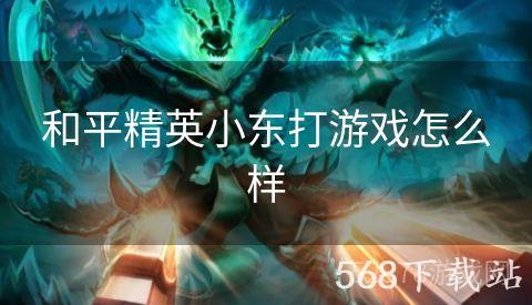 和平精英小东打游戏怎么样